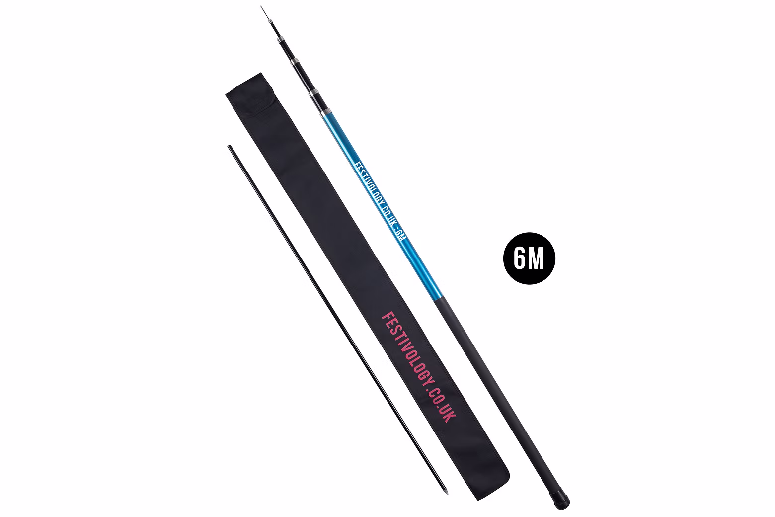 6M Telescopic Flag Pole Set