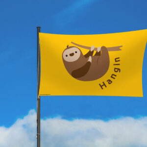 Hangin Sloth Flag